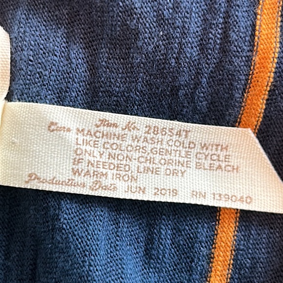 Matilda Jane "Moments With You" Striped Tee w Gathered Sleeves w MEASUREMENTS - Picture 9 of 12